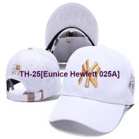 ❄ Eunice Hewlett 025A Han edition mens and womens leisure cap stretch cap New York yankees baseball team NY couples curved eaves hard top cap tide