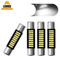 △△ 2/4pcs 29mm Festoon LED C5W Car 9 leds 4014 Auto Interior For Sun Visor Vanity Mirror Lights DC 12V