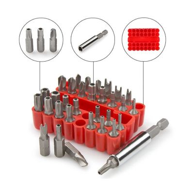 【CW】 Hexagon Hollow Bits 33PC Batches Set Rechargeable Shaped Screwdriver Mechanical Repair Hand