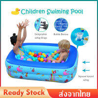 สระว่ายน้ำ ของแท้100% swimming pool Cartoon spit pool สระว่ายน้ำเป่าลม2ชั้น สระน้ำเป่าลม ขนาดใหญ่ สระน้ำเด็กเแบบเป่าลม ทรงสี่เหลี่ยม สระว่ายน้ำเติมลม สระน้ำครอบครัว สีฟ้าการ์ตูน สระว่ายน้ำปลอดสารพิษ MY30