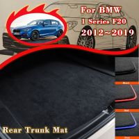 แผ่นรองท้ายรถยนต์เก็บของสำหรับ BMW 1 Series F20 2012 ~ 2019 2015ถาดรองที่เก็บของแผ่นรองพรมปูพื้นสัมภาระอุปกรณ์ตกแต่งรถยนต์