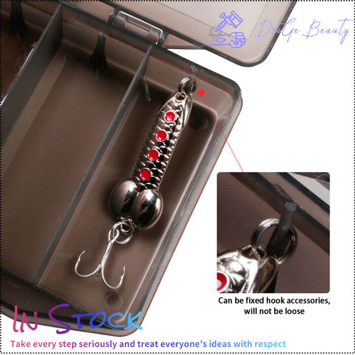 คลังสินค้าพร้อม-กล่องใส่อุปกรณ์ตกปลาขนาดใหญ่5ตารางน้ำหนักเบาหนา-frosted-fish-hook-bait-accessories-storage-case