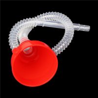 Universal Car Motorcycle Truck Vehicle Plastic Filling Funnel with Soft Pipe Spout Pour Oil Tool Petrol Diesel Car Styling