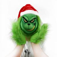 3D Grinch Mask Christmas Costume Universal Cosplay Props Grinch Mask Christmas Accessories Cosplay Mask For Halloween Christmas clean