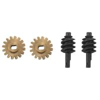 2 Set Steel Front Rear Axle Gears Overdrive Differential Gears for Axial SCX24 90081 1/24 RC Crawler Car Upgrade Parts