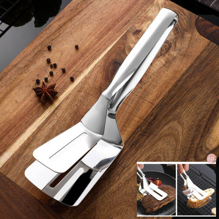 Stainless Steel Kitchen Multifunction Food Tongs Food Clip Fried Fish