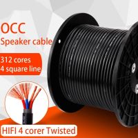 Speaker Cable OFC Core Free Cooper Audio Cables HIFI Loud Speaker Wire Oxygen Speakers Acoustic Terminal Amplifiers Cords DIY