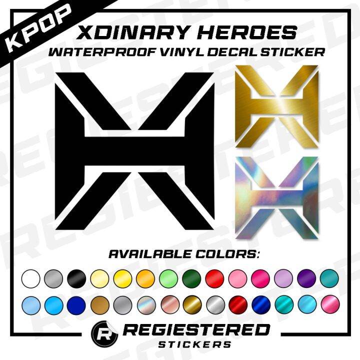 KPOP XDINARY HEROES Logo Vinyl Decal Sticker Waterproof | Lazada PH