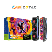 การ์ดจอ VGA ZOTAC GAMING GEFORCE RTX 4070 AMP AIRO SPIDERMAN - 12GB GDDR6X ประกันศูนย์ 3 ปี