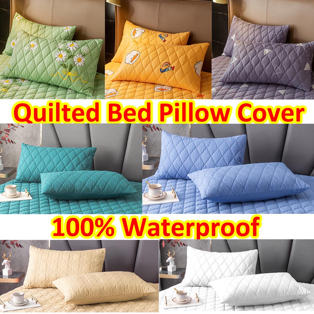 New Premium Hypoallergenic 100% Waterproof Pillow Protector King Size Set of 2 
