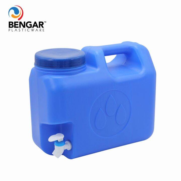 NEW HQC PORTABLE WATER JUG / slim container / 10 liters CAPACITY BLUE