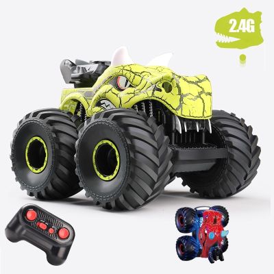 Remote Control Cars Kids Toy RC Car Children Toys Stand with Lights Spray Dinosaur High Speed Electric Vehicle Toys for Boys