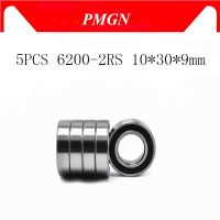 5PCS ABEC-5 6200 2RS 6200RS 6200-2RS 6200฿10x30X9 Mm Miniature คู่ซีลยางคุณภาพร่องลึกแบริ่ง EMQ