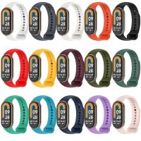 Pasek na nadgarstek do opaska Xiaomi 8 silikonowy pasek do Xiaomi Mi band 8 Soft wymiana opaski na nadgarstek dla Mi band 8 Sport watchband