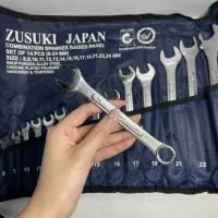 ชุดประแจ ชุดกุญแจปากแหวนปากตาย Zusuki Japan : ชุดเครื่องมือ 14 ชิ้น (มี ISO)