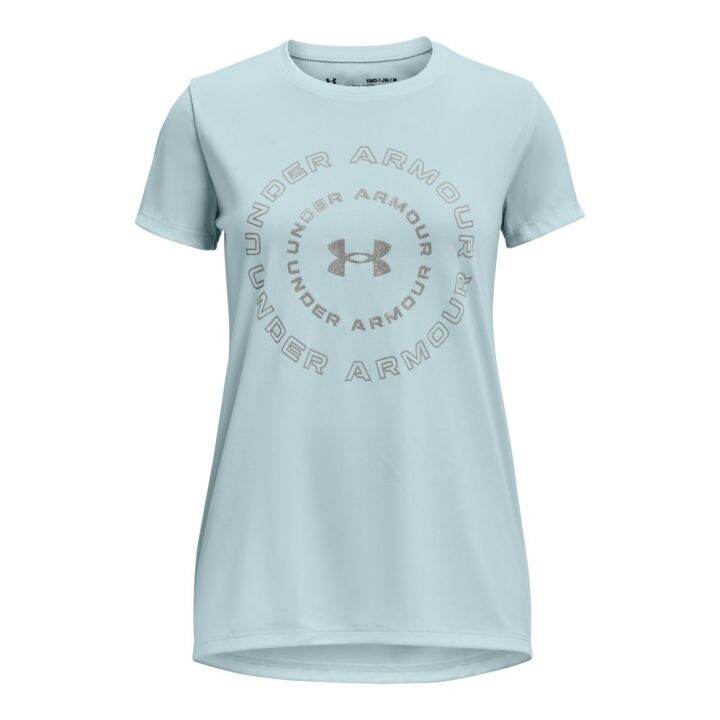 under-armour-ua-girls-tech-short-sleeve-อันเดอร์-อาร์เมอร์-เสื้อออกกำลังกายสำหรับเด็กผู้หญิง