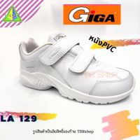 GIGA รุ่น LA129 รองเท้าผ้าใบ รองเท้าผ้าใบ ใส่ทำงาน Sneaker ผู้หญิง สีขาว แบบแปะเทป เทปกาวตีนตุ๊กแก ใส่สะดวกสบาย ทนน้ำ เบอร์ 36-41