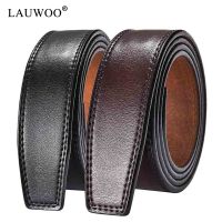 100 Kulit Sapi Asli Tidak Ada Gesper Lebar 3.5Cm Real Asli Leather Belt Tanpa Gesper Tali Desain Sabuk Pria Tinggi kualitas