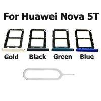 ที่ใส่การ์ด SD สำหรับ Huawei Nova 5T ซิมการ์ดถาดใส่ขั้วต่อคอนเทนเนอร์อะไหล่ซ่อม-JSKB MALL