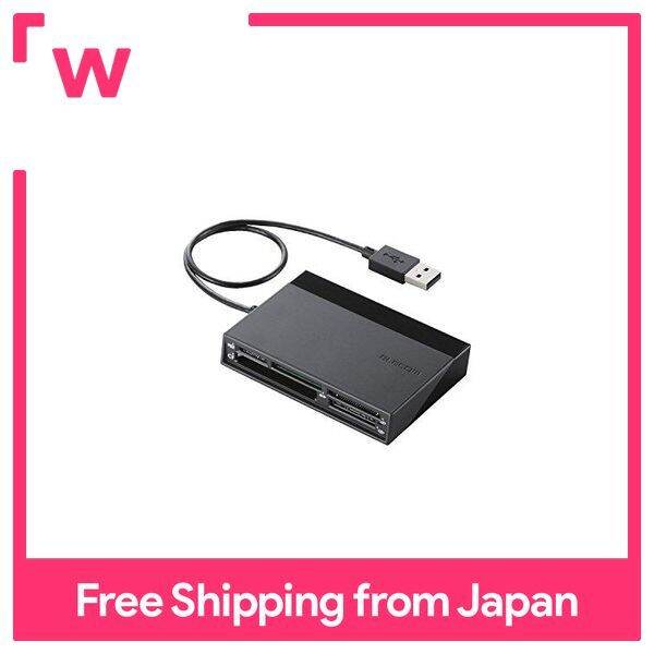 Elecom memory reader writer with a usb hub sd ms cf xd black mr