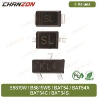 【CW】☼  100Pcs / Pack B5819W B5819WS BAT54 BAT54A BAT54C BAT54S SOT-23 SOD-123 SOD-323 SMD Schottky Rectifier Diode Diodes