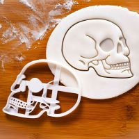 【lz】ↂ♘  Molde de biscoito criativo para bolo DIY Forma do crânio do ABS Moldes de sobremesa Ferramentas de cozimento de cozinha Halloween Bakeware