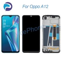 สำหรับหน้าจอ LCD A12 Oppo + แสดงการกำหนดตำแหน่งการสัมผัส1600*720 CPH2083จอแสดงผลหน้าจอ LCD A12 CPH2077