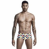 Summer Mens Swimming Trunks Boxer Fashion Quick Dry Beach Pants Printed  Nylon Swimwear Swimsuit Swimwear