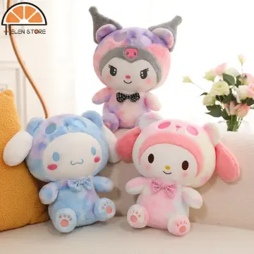 Cute Plush Dolls 9.8in My Melody Kuromi Kawaii Stuffed Animals