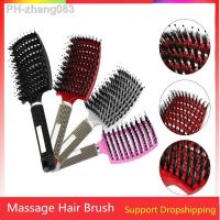 Professional Combs Nylon Tangle Hair Brush Round Detangle Hair Comb Brush Hairdresser Wet Curly Detangle Hairbrush drop shipping