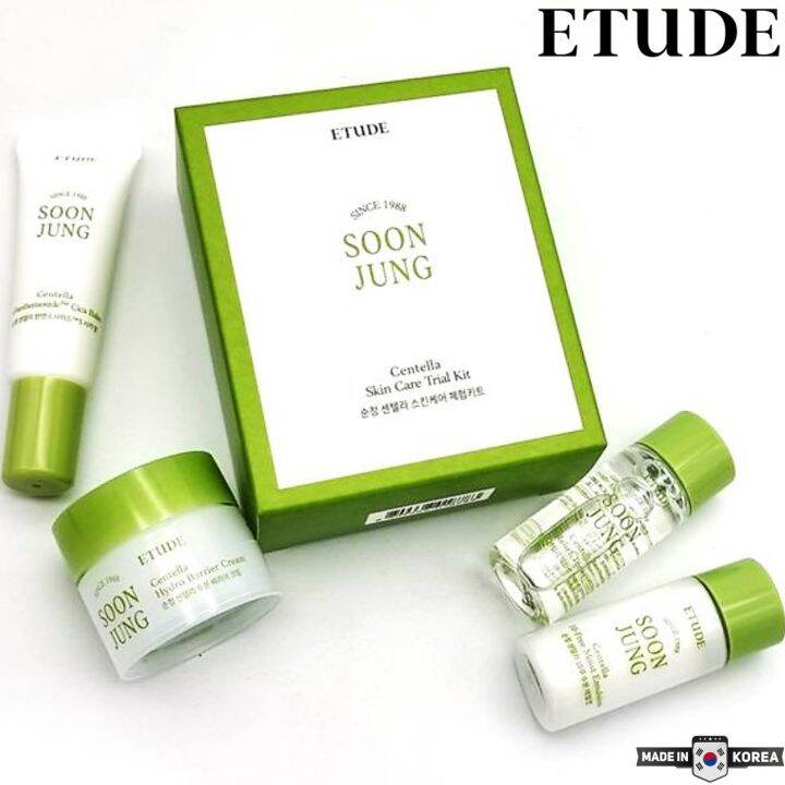 ETUDE Soon Jung Centella Skin Care Trial Kit ชุดผลิตภัณฑ์บำรุงผิวหน้า