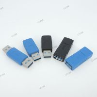 USB 3.0 Type A Male female To male Female Adapter Converter Connector USB3.0 AM To AF Coupler for Laptop PC cable Extender blue YB8TH