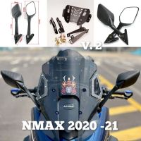 จัดส่งฟรี ยึดชิล NMAX 2020-22 V.2 รุ่นใหม่ มาพร้อมตัวยก สไลด์ชิล/พร้อมกระจก R3 อะไหล่มอเตอร์ไซค์ ของแต่งรถ