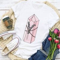 เสื้อยืดผ้าฝ้ายผู้หญิงสีน้ำกราฟิก T เสื้อ Basic O-Neck Tees พิมพ์การ์ตูน Funny Camisetas De Mujer หญิงสีสันรูปแบบ