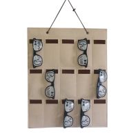 【YF】 Organizer Home Eyewear Felt Multi Pouches Display Stand Jewelry Keys Sunglasses Storage Bag Hanging Holder Wall Pocket