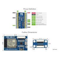 Waveshare Universal E-Paper Driver Board with WiFi Bluetooth SoC ESP32 Onboard Supports Various SPI E-Paper Raw Panels