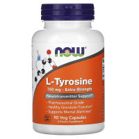 now Foods L-Tyrosine Extra Strength 750 mg 90 Veg Capsules