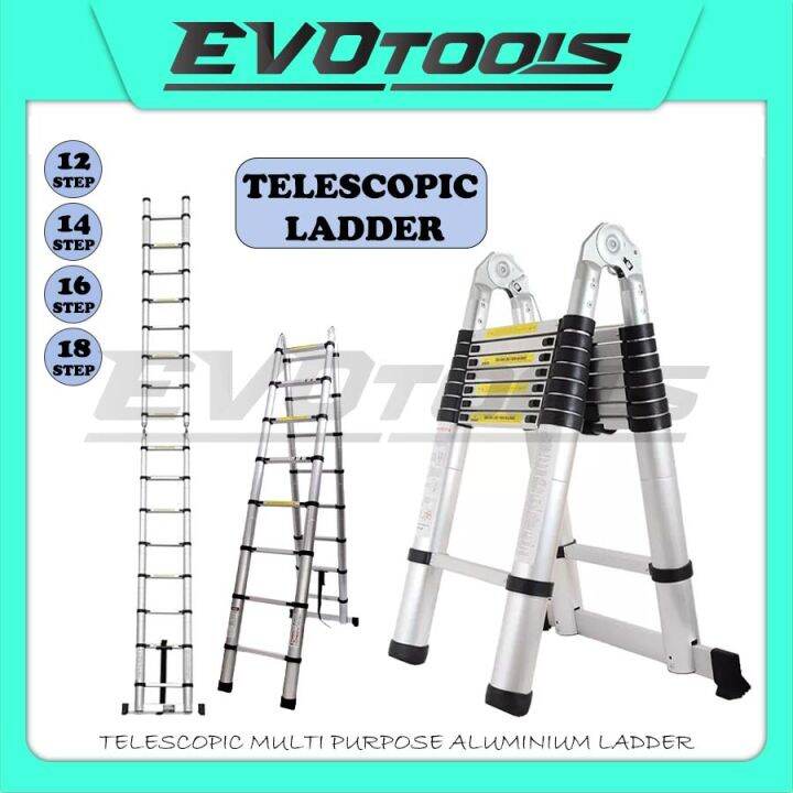 TELESCOPIC MULTIPURPOSE ALUMINIUM LADDER/MULTIPURPOSE TELESCOPIC EXTENDABLE ALUMINIUM DOUBLE