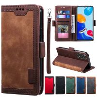 【Enjoy electronic】 Retro Matte Leather Wallet Case for Redmi Note 11 11S 10 9 8 7 Pro Redmi 9A 9C 9T Hand Strap Flip Cover for Xiaomi 11 10 Pro