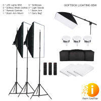 ชุดไฟ SOFTBOX LIGHTING 85W SET 3 ปรับแสงได้ มีรีโมท  รับประกัน 30 วัน