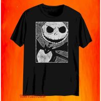 เสื้อยืดโอเวอร์ไซส์เสื้อยืด พิมพ์ลาย The Nightmare Before Christmas Jack Skellington สําหรับผู้ชายS-4XL  CADH