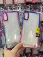 Case Vivo Y91C เคสวีโว่ เคสหลังใสขอบสีทูโทน เคสกันกระแทกไล่สี ขอบนิ่ม เคส VIVO Y91C