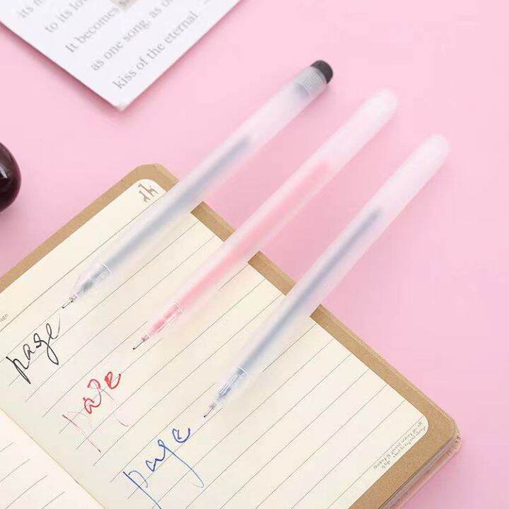 แบบใหม่-ล้าง-frosted-เจลปากกา-0-5mm-ballpen-เรียนรู้เครื่องเขียน-เครื่องใช้สำนักงาน