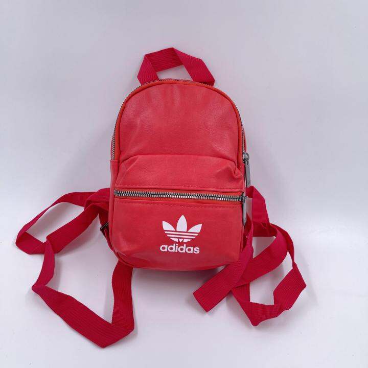 กระเป๋าเป้ขนาดเล็ก-adidas-mini-backpack-pu-leather-red