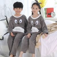 2022 Children Fleece Pajamas Warm Flannel Sleepwear Girls Boy Nightwear Coral Fleece Kids pijamas Homewear Winter Pyjama