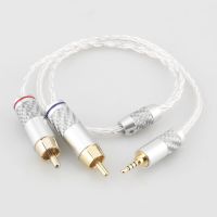 High Quality Audiocrast 2.5mm TRRS Balanced Male to 2RCA Male for Astell&amp;Kern AK100II, AK120II, AK240