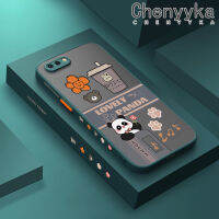 เคส Chenyyyka สำหรับ OPPO R11 R11s เคส R9s ลายการ์ตูนน่ารักดีไซน์ใหม่แพนด้าเคสโทรศัพท์เนื้อแข็งขอบซิลิโคนแบบนุ่มเคสกันกระแทกคลุมทั้งหมดเคสป้องกันเลนส์กล้อง