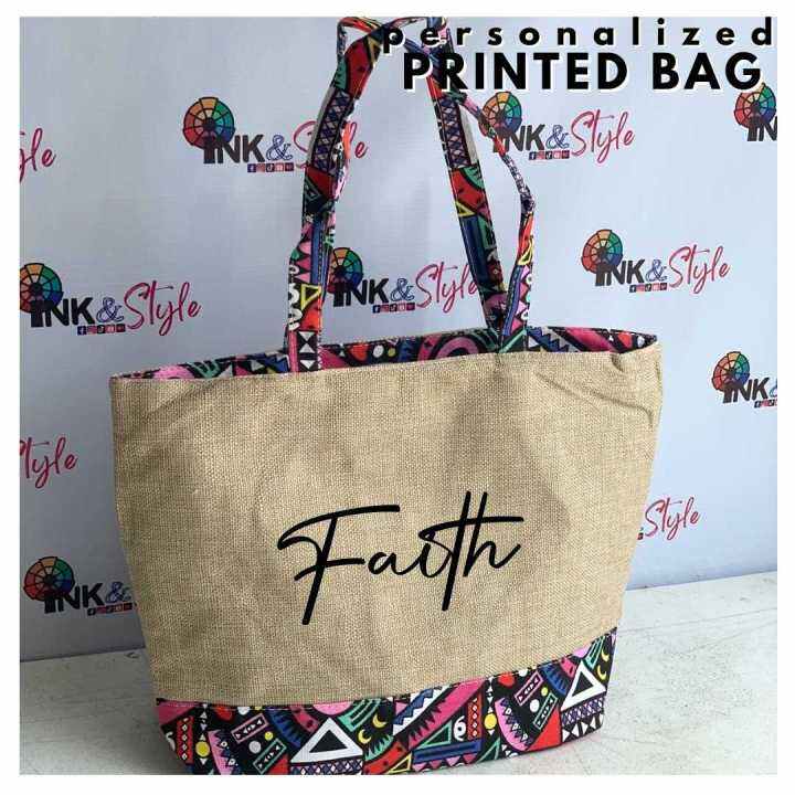 Ink And Style PH Personalized Printed Shoulder Bag, Canvas, With