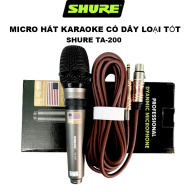 Micro Karaoke Có Dây Shure TA-200, Micro Hát Karaoke Có Dây Chống Hú thumbnail