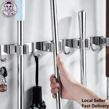 10 pcs Stainless Steel Hook Holder Wall Hook Hanger Heavy Duty Sticky Hook  Hanging Hook For Bathroom Kitchen